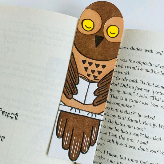 Owl Letterpress Bookmark