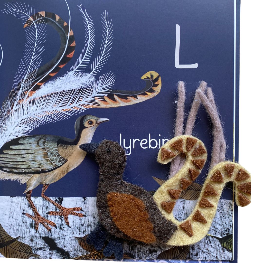 Feathered Alphabet and Australian Native Bird Finger Puppet Gift Pack