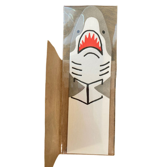 Shark Letterpress Bookmark