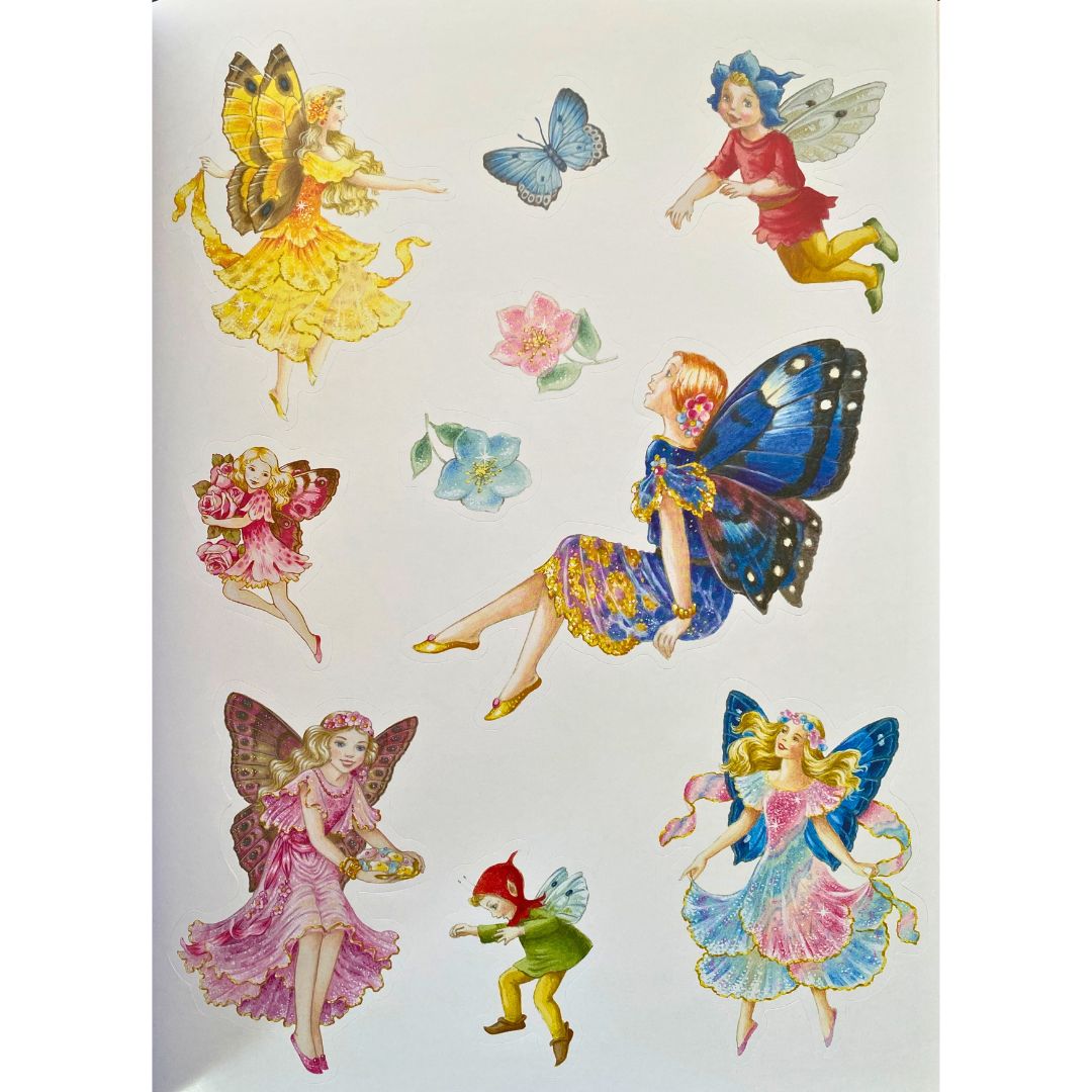 Shirley Barber Classic Fairies Colour-In with stickers Book 4