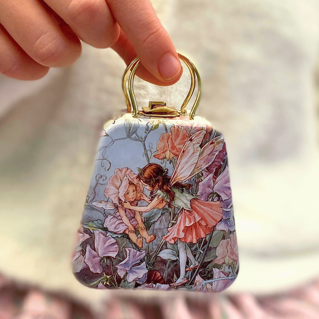 Flower Fairy Mini Handle Basket Tin (Assorted Designs)