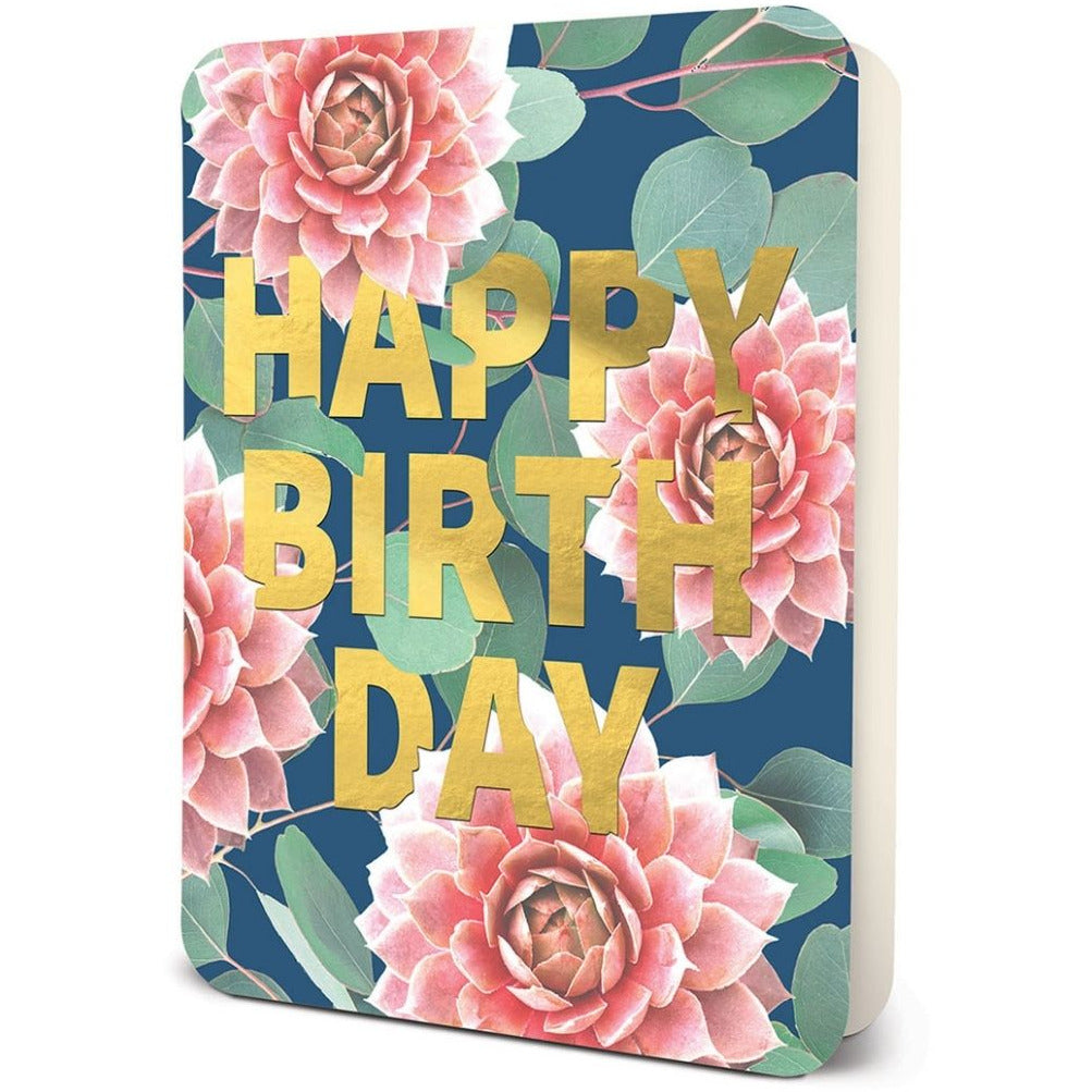 Happy Birthday Pink Floral - Greeting Card
